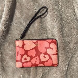 Coach Red Heart Wristlet